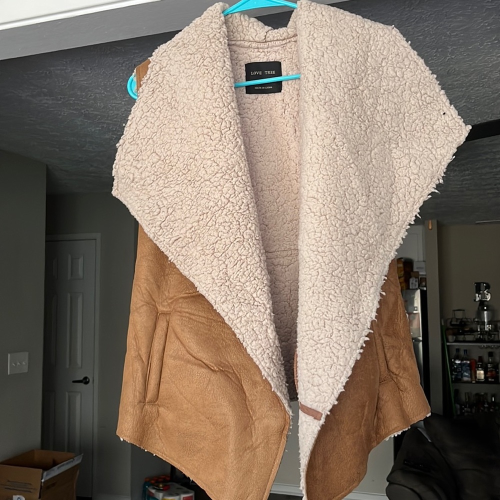 Shearling vest